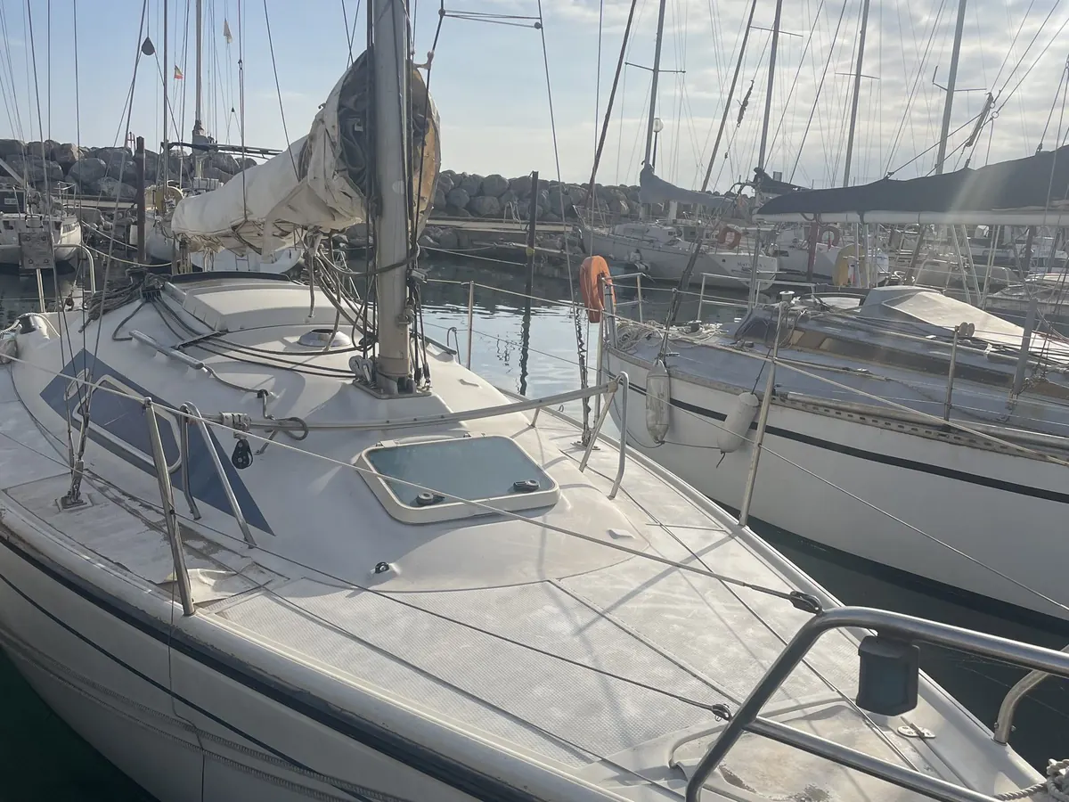 Dehler 28 à son achat, avant refit